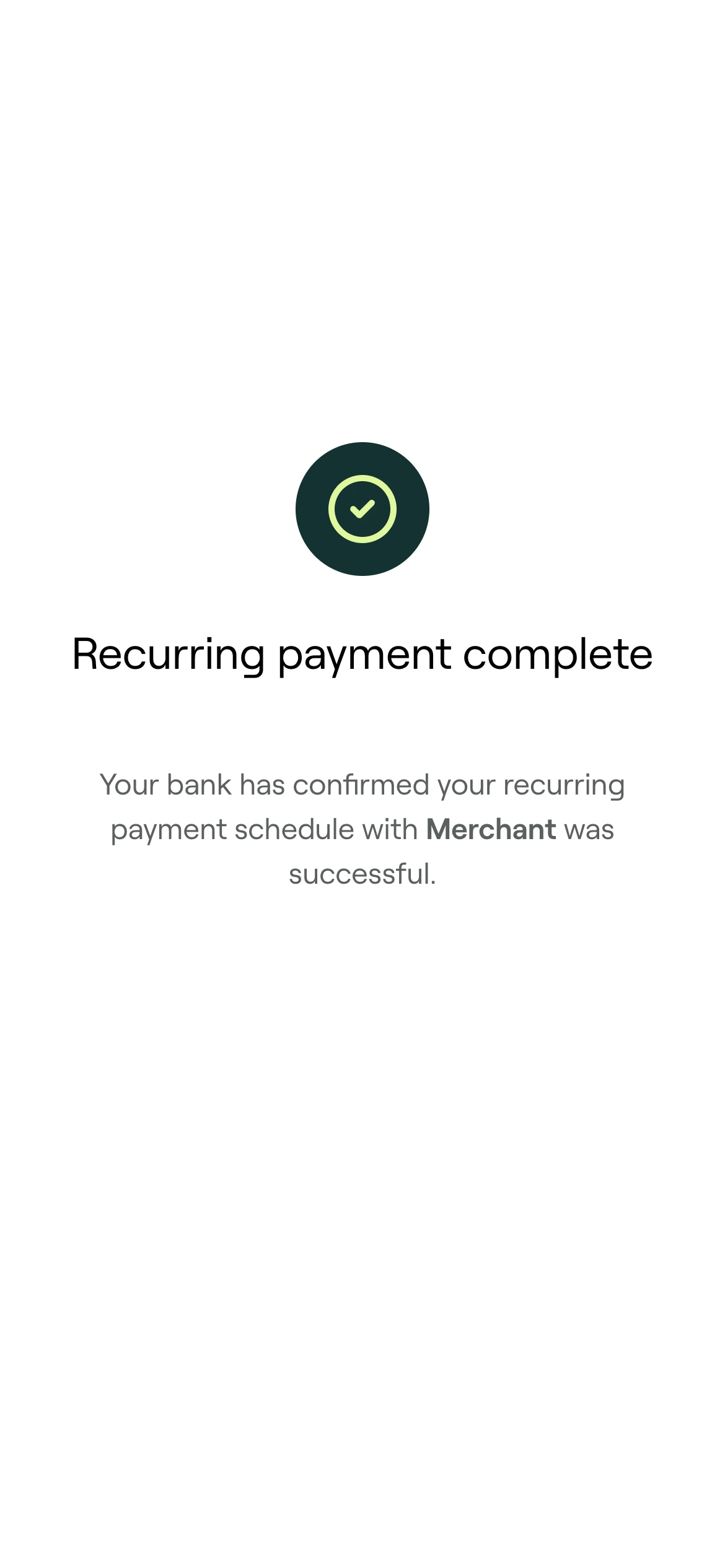 Payment flow step 3: Customer authorises the payment